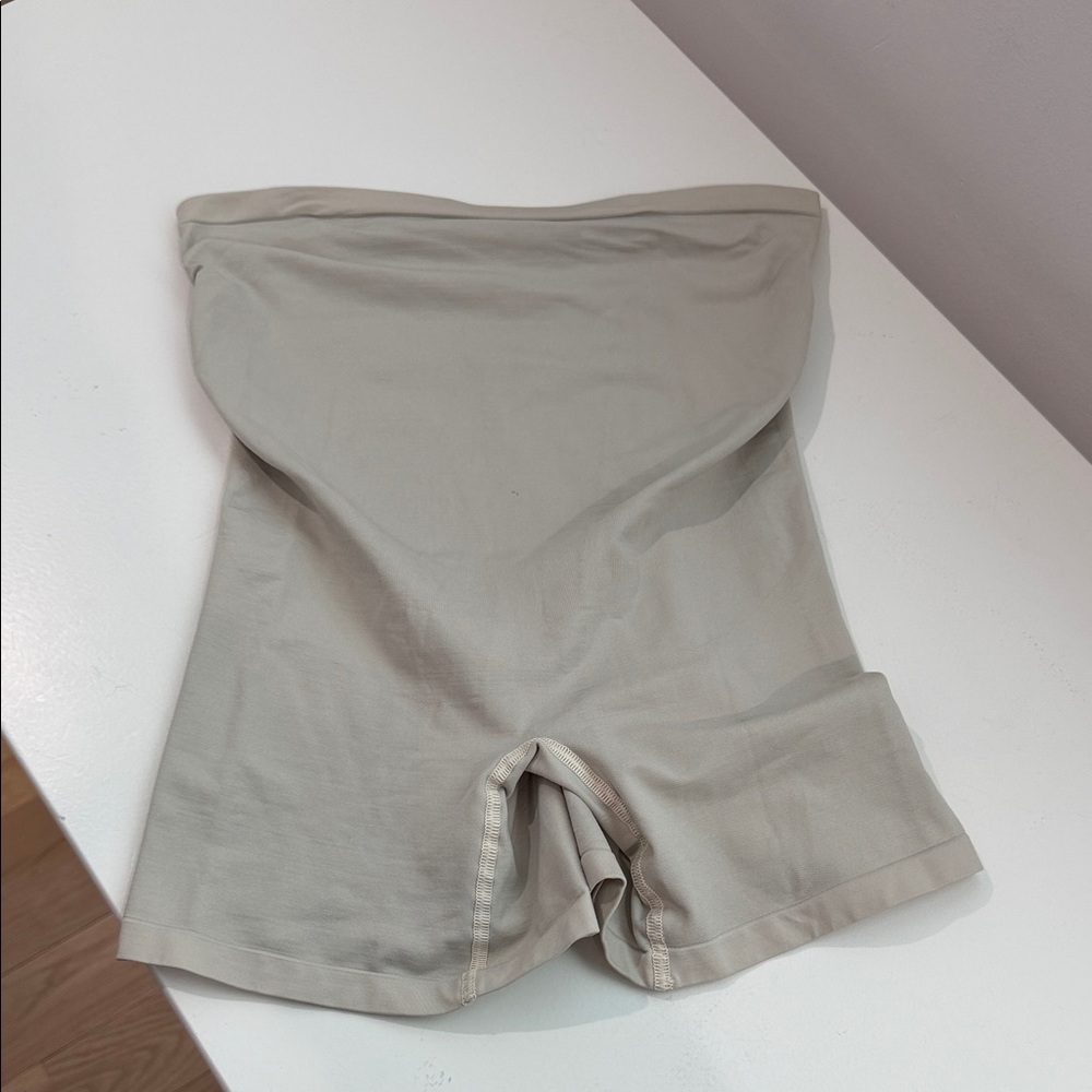 Belly Bandit Maternity Seamless High-Waist Shaping Shorts in Light Taupe